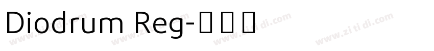 Diodrum Reg字体转换
